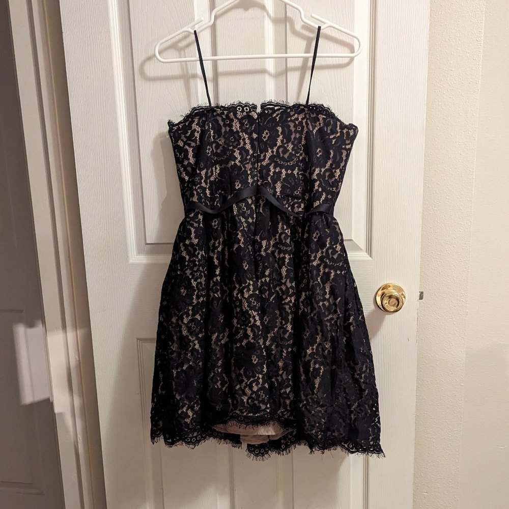 Strapless lace dress
